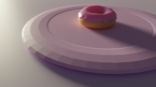 a donut with a plate preview image